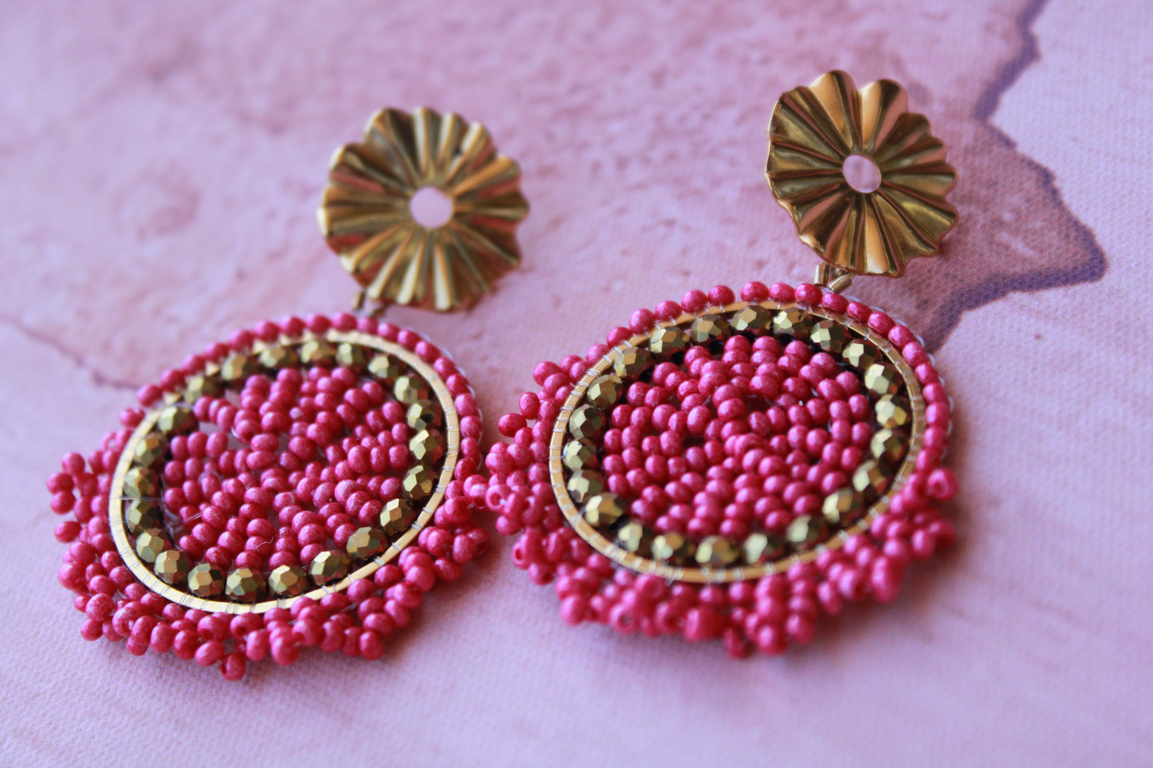Boucles d'oreille "Buganvilla"
