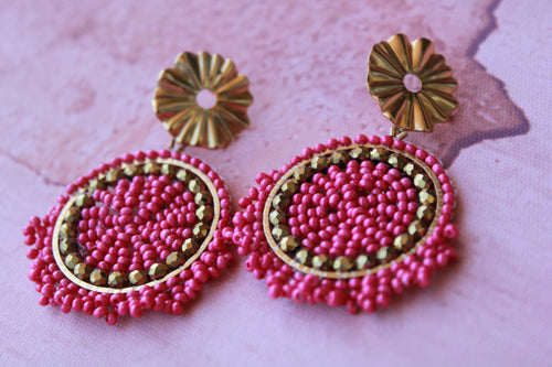 Boucles d'oreille "Buganvilla"
